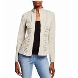 XCVI Agnes’s leightweight off white jacket with corset style back